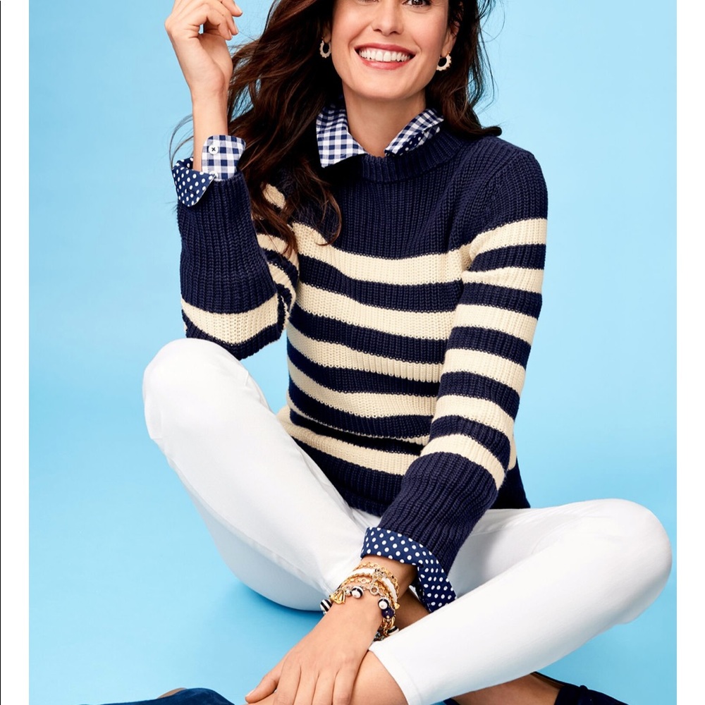 Talbots shaker stitch sweater size P (petite)